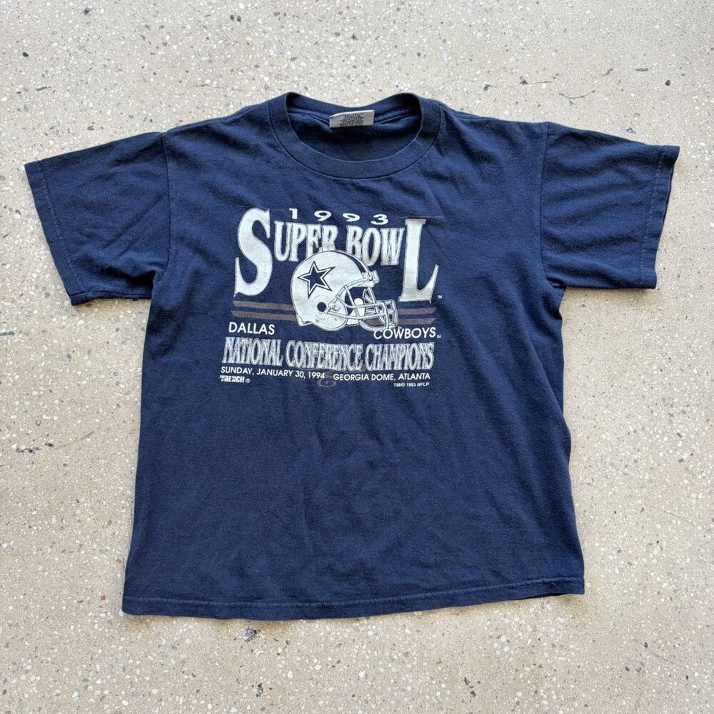 Vintage 1993 Dallas Cowboys Super Bowl Navy T-Shirt